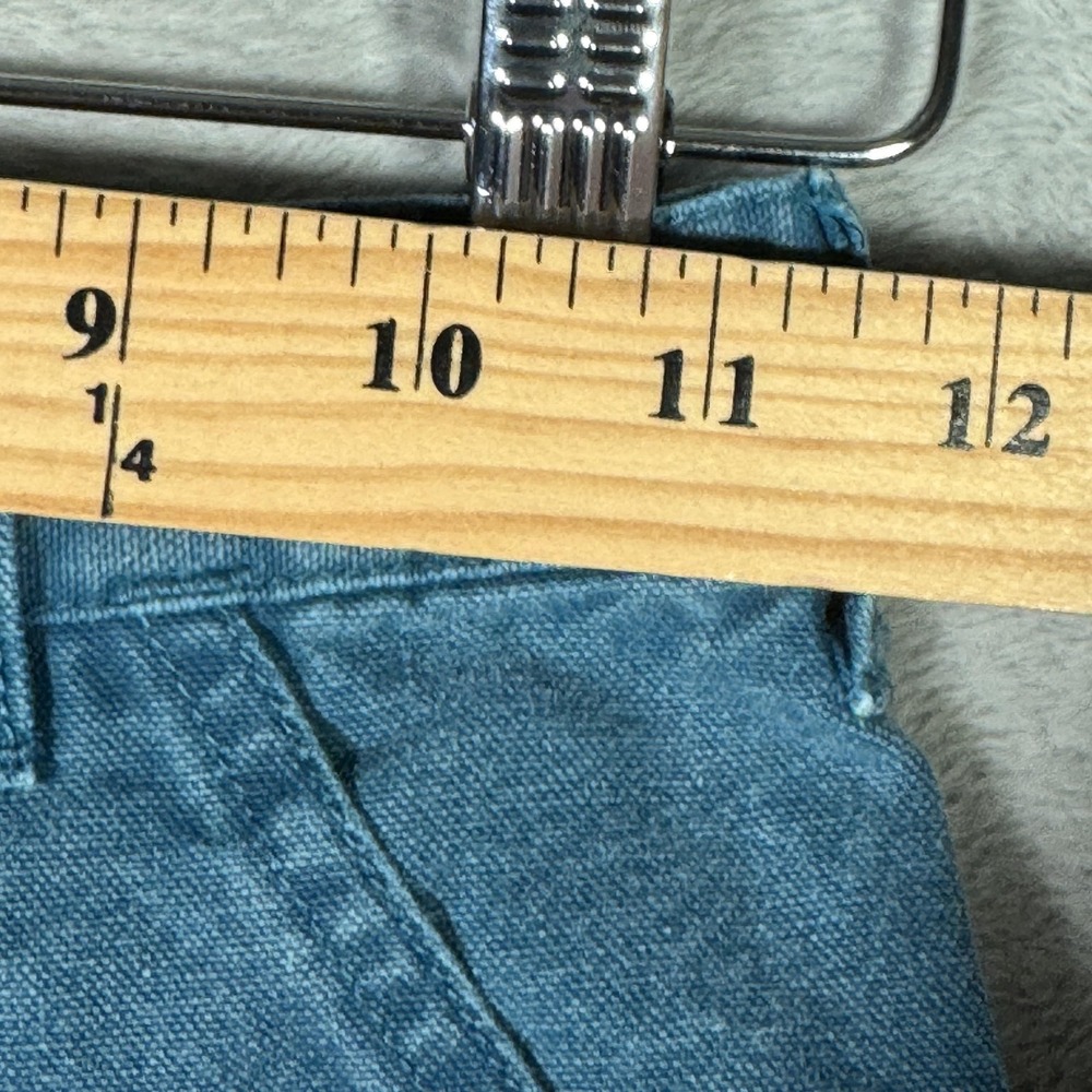 Patagonia High-Waist Denim-Look Blue Shorts - Picture 3 of 11